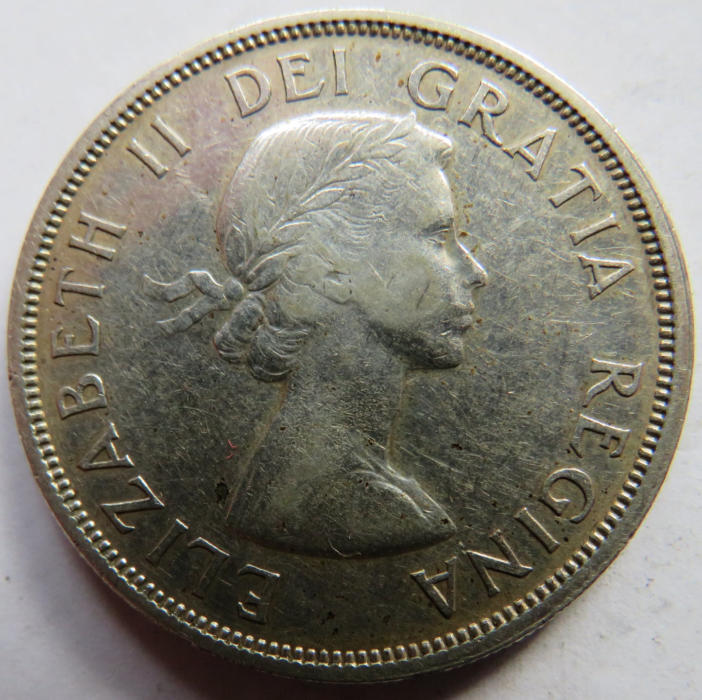 1960 Queen Elizabeth II Canada Silver $1 One Dollar Coin