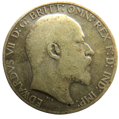 1902 King Edward VII Silver Florin / Two Shillings Coin - Great Britain