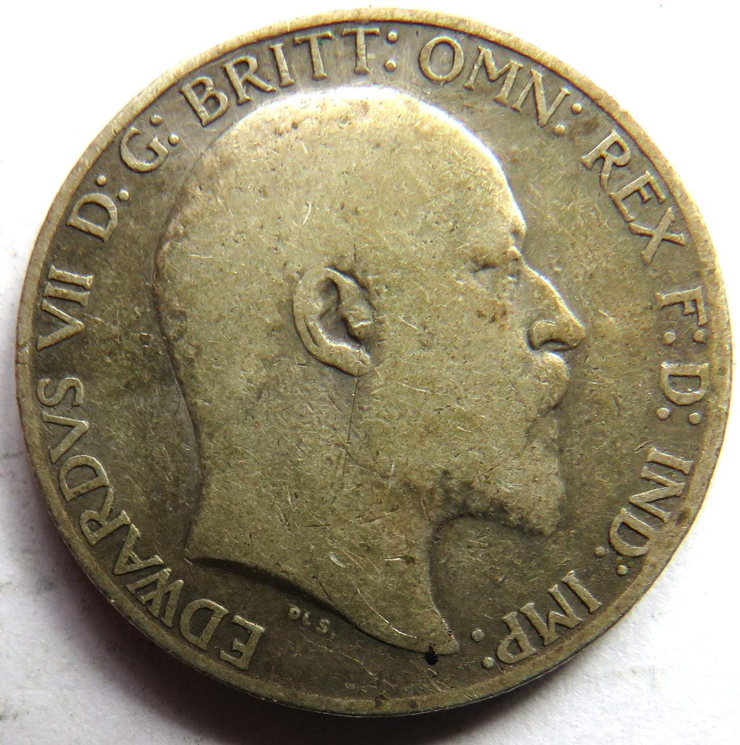 1902 King Edward VII Silver Florin / Two Shillings Coin - Great Britain