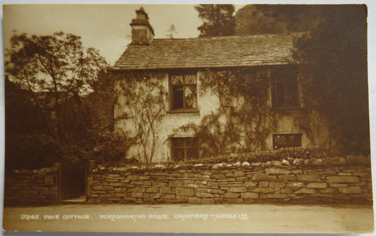 Vintage Postcard of Dove Cottage Wordsworth's House Grasmere
