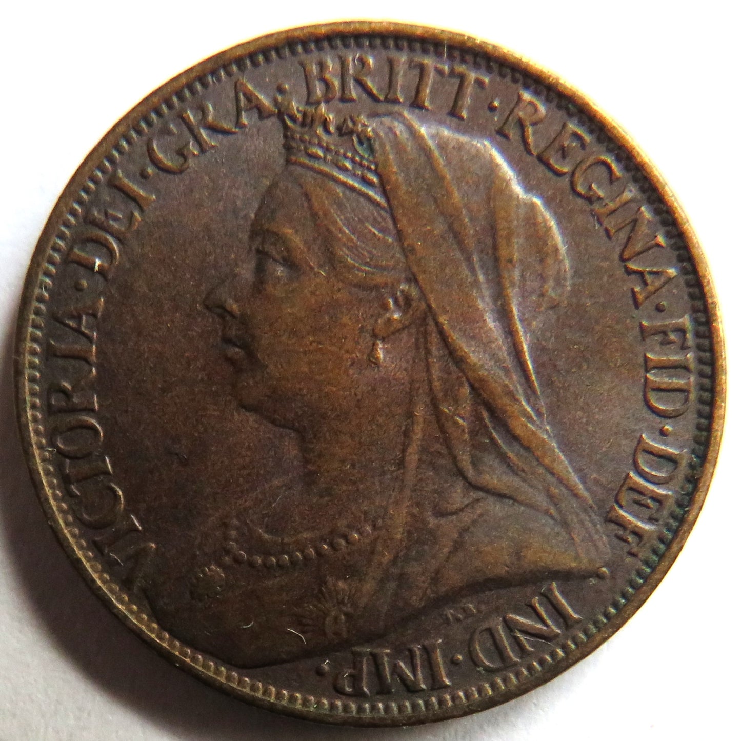 1901 Queen Victoria Farthing Coin - Great Britain