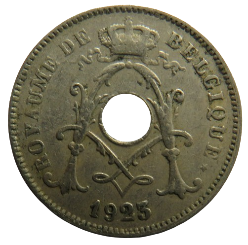 1923 Belgium 10 Centimes Coin