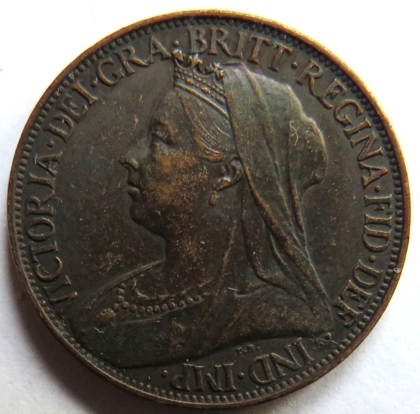 1901 Queen Victoria Farthing Coin - Great Britain