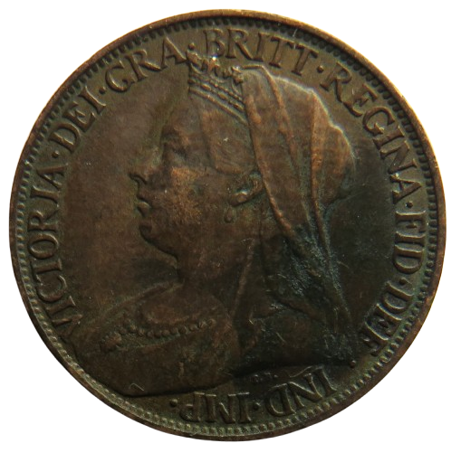 1900 Queen Victoria Farthing Coin - Great Britain