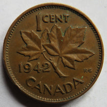 Load image into Gallery viewer, 1942 King George VI Canada One Cent Coin
