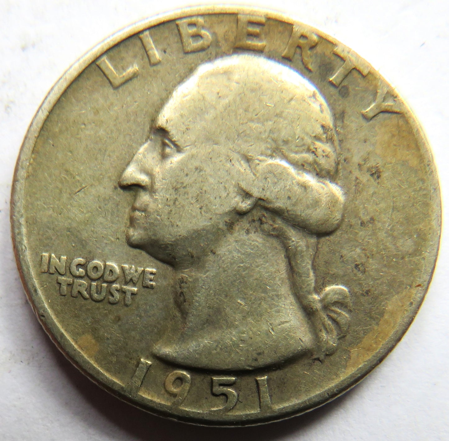 1951 USA Washington Silver $1/4 Quarter Coin