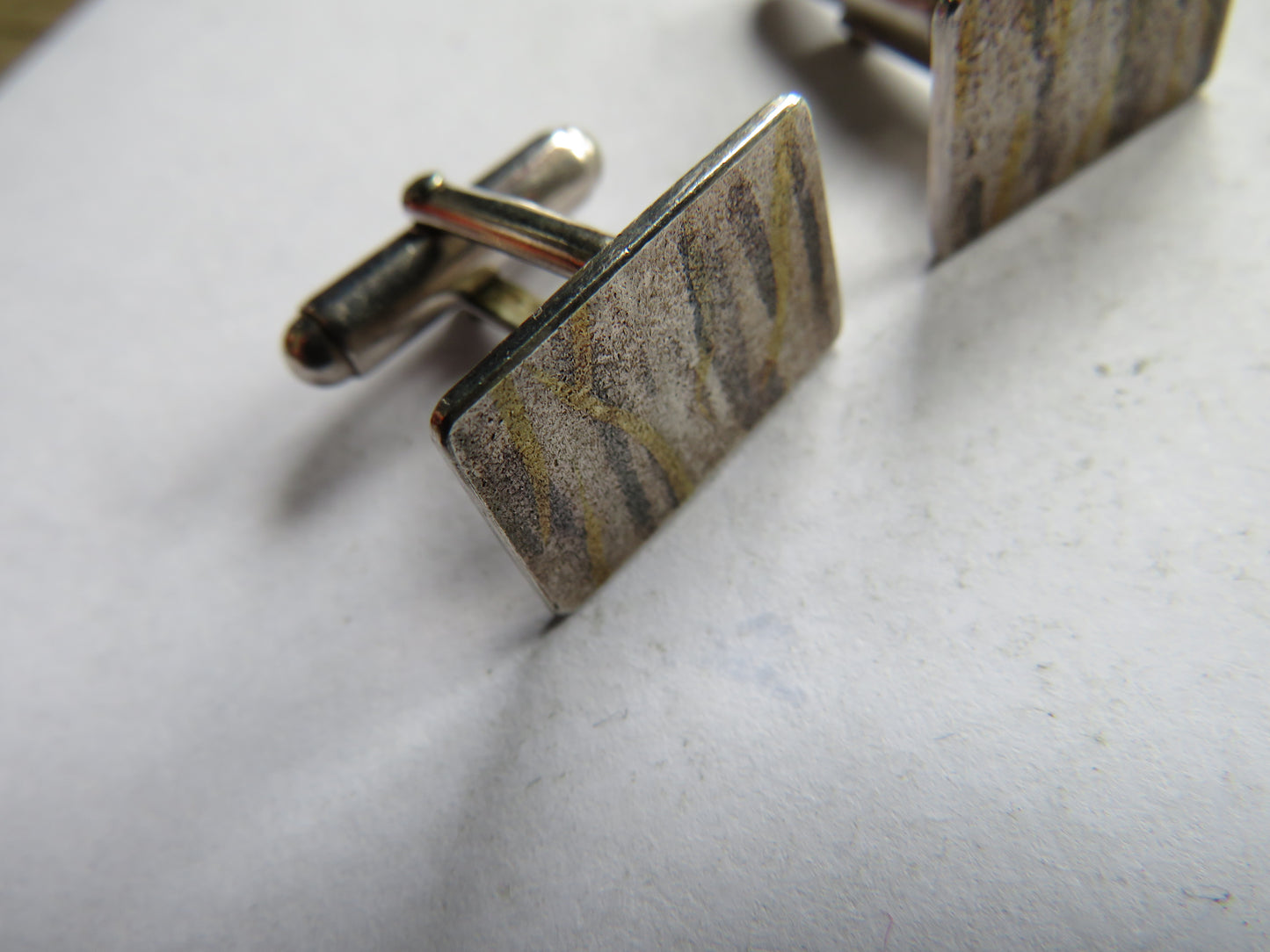 Stylish Pair of Men's Sterling Silver Cufflinks Fully Hallmarked