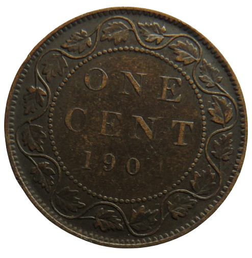 1904 King Edward VII Canada One Cent Coin