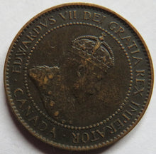 Load image into Gallery viewer, 1904 King Edward VII Canada One Cent Coin
