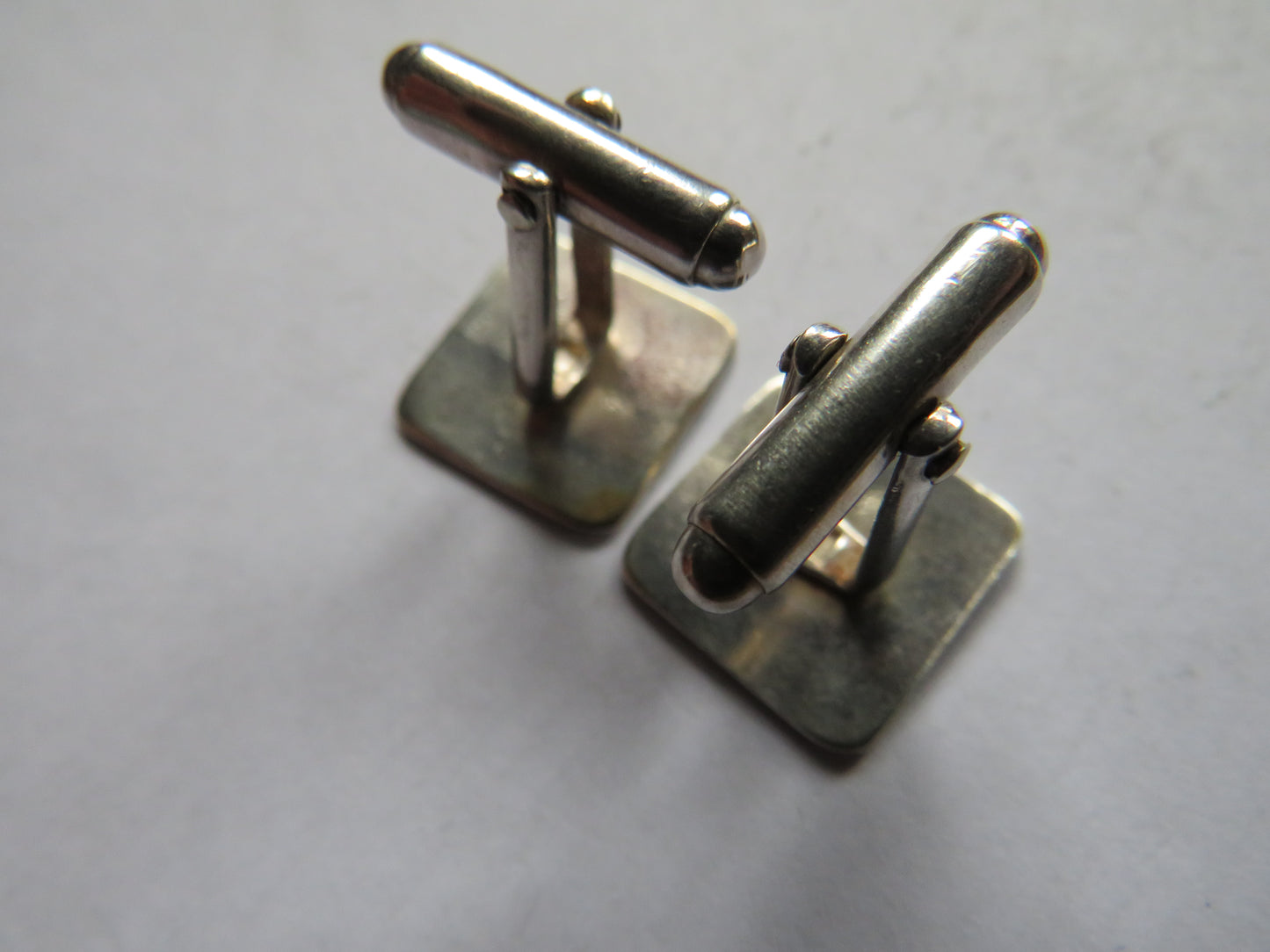Stylish Pair of Men's Sterling Silver Cufflinks Fully Hallmarked