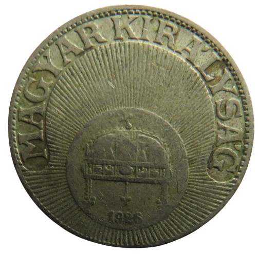 1926 Hungary 20 Filler Coin