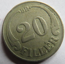 Load image into Gallery viewer, 1926 Hungary 20 Filler Coin
