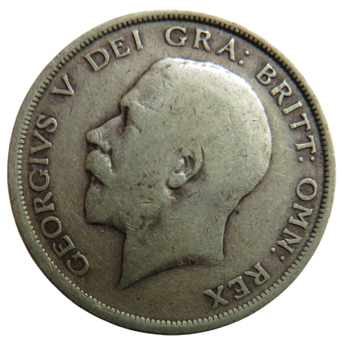 1917 King George V Silver Halfcrown Coin - Great Britain