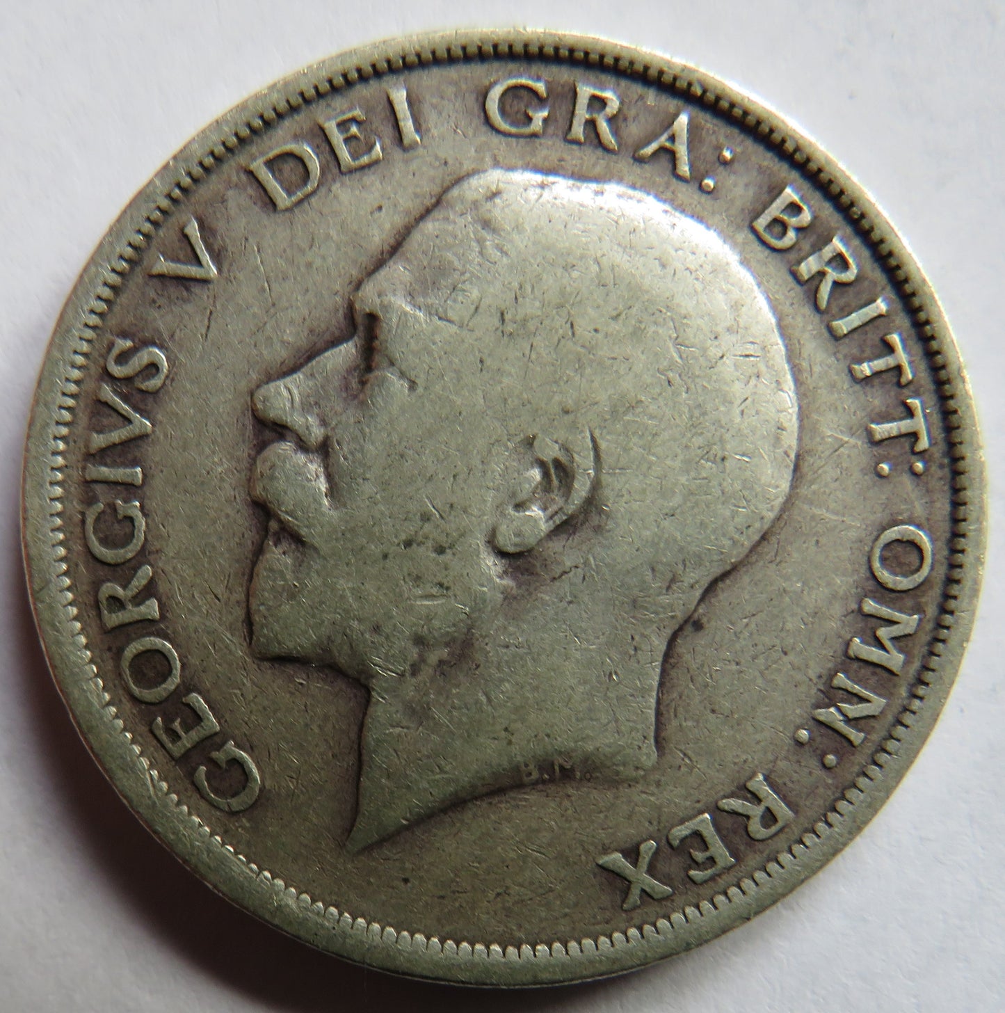 1917 King George V Silver Halfcrown Coin - Great Britain