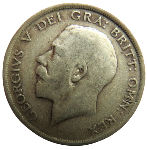 1918 King George V Silver Halfcrown Coin - Great Britain