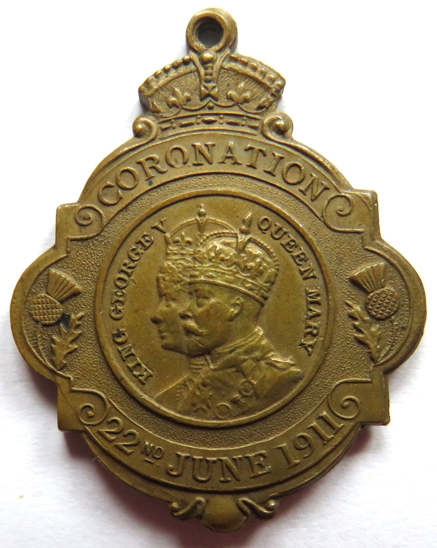 1911 King George V Coronation Corporation Celebration Glasgow Medal