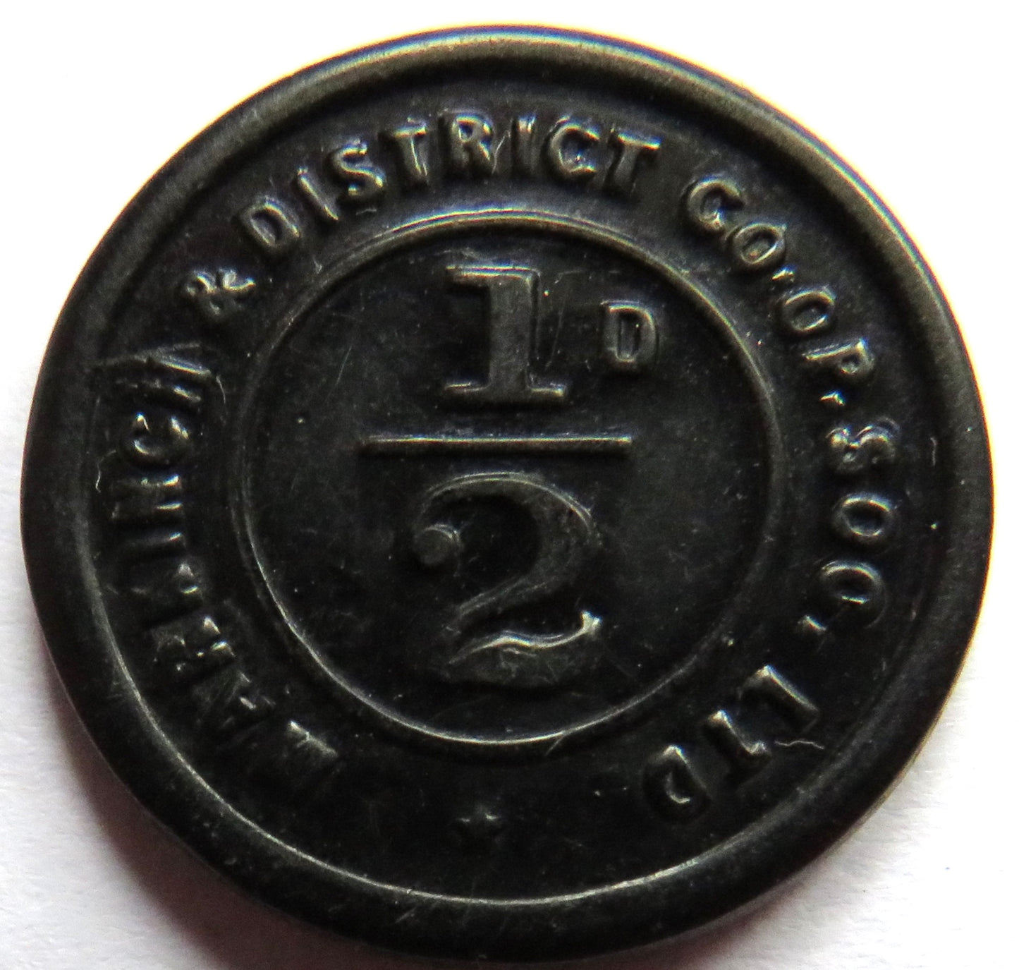 Markinch & District Cooperative Society 1/2 d Token