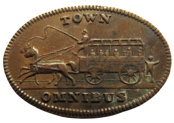 John M. Robertson Dundee Perth Road & Meadowside Town Omnibus Token