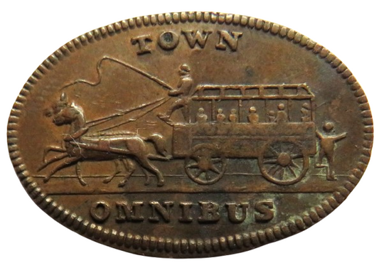 John M. Robertson Dundee Perth Road & Meadowside Town Omnibus Token