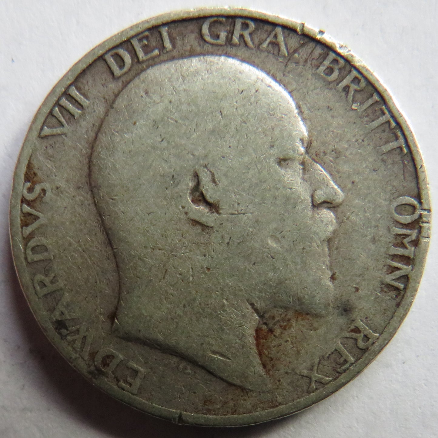 1904 King Edward VII Silver Shilling Coin - Great Britain