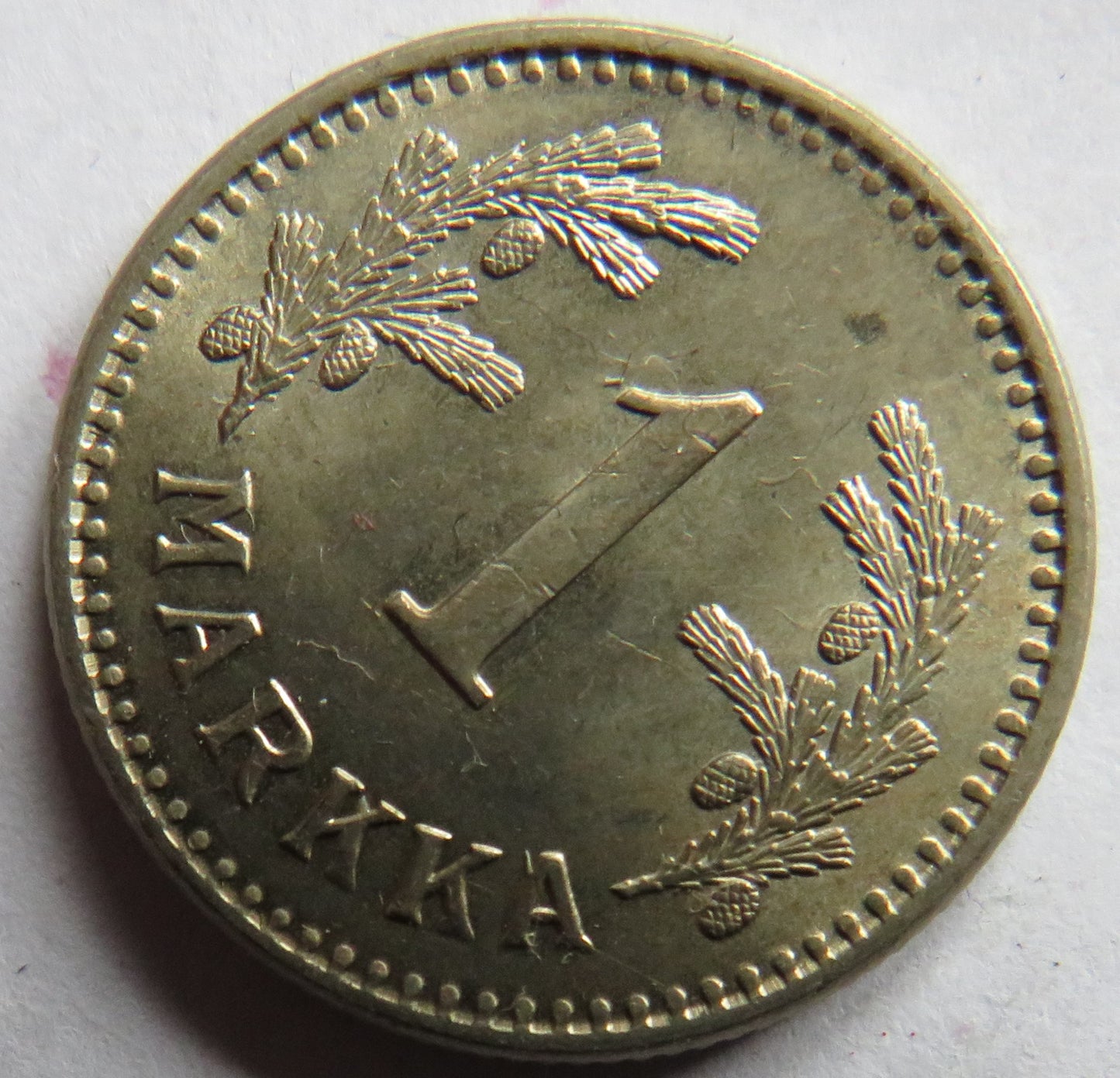1928 Finland One Markka Coin In Higher Grade