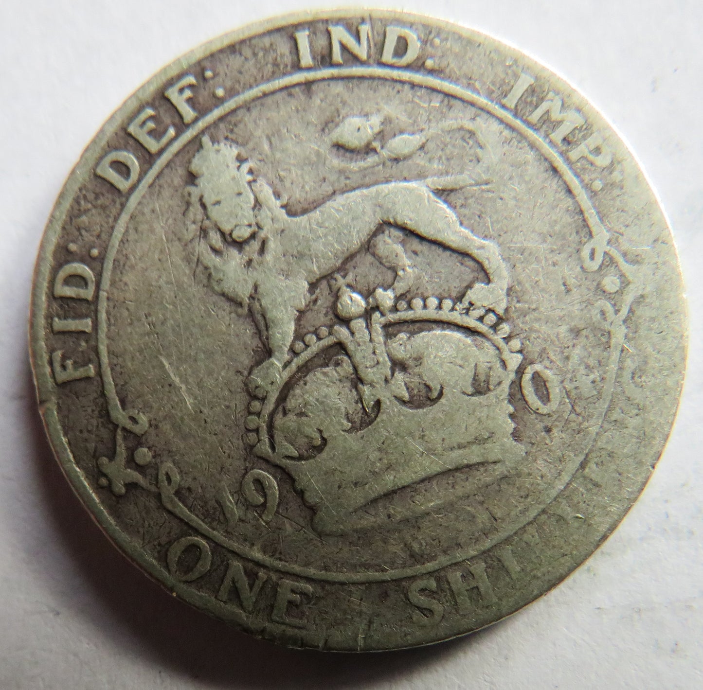 1904 King Edward VII Silver Shilling Coin - Great Britain