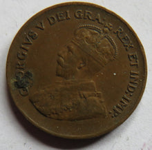 Load image into Gallery viewer, 1933 King George V Canada One Cent Coin
