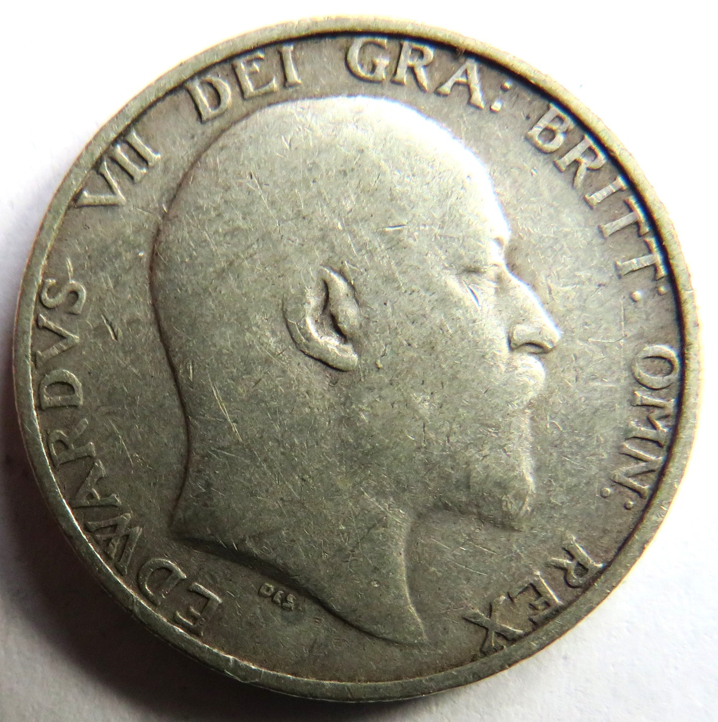 1906 King Edward VII Silver Shilling Coin - Great Britain