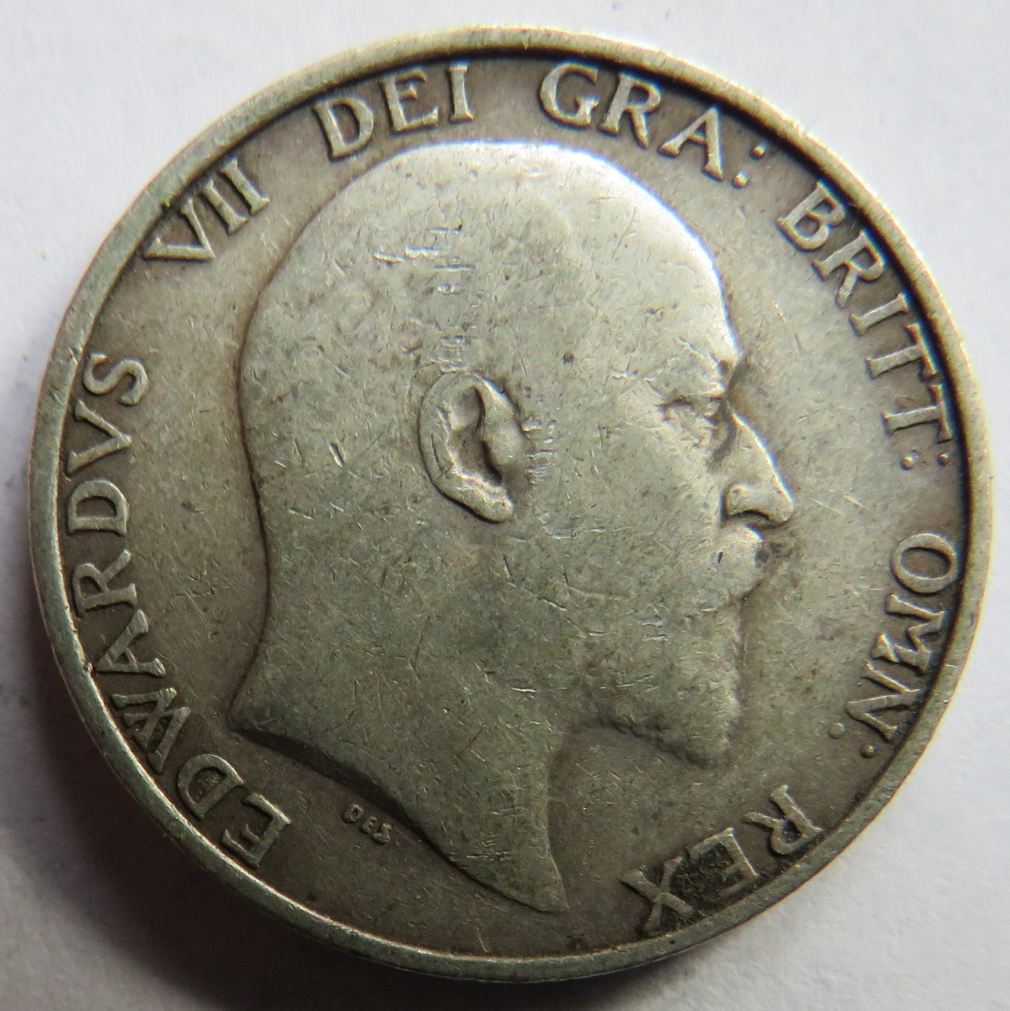 1906 King Edward VII Silver Shilling Coin - Great Britain