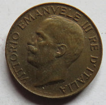 Load image into Gallery viewer, 1926 Italy 5 Centesimi Coin
