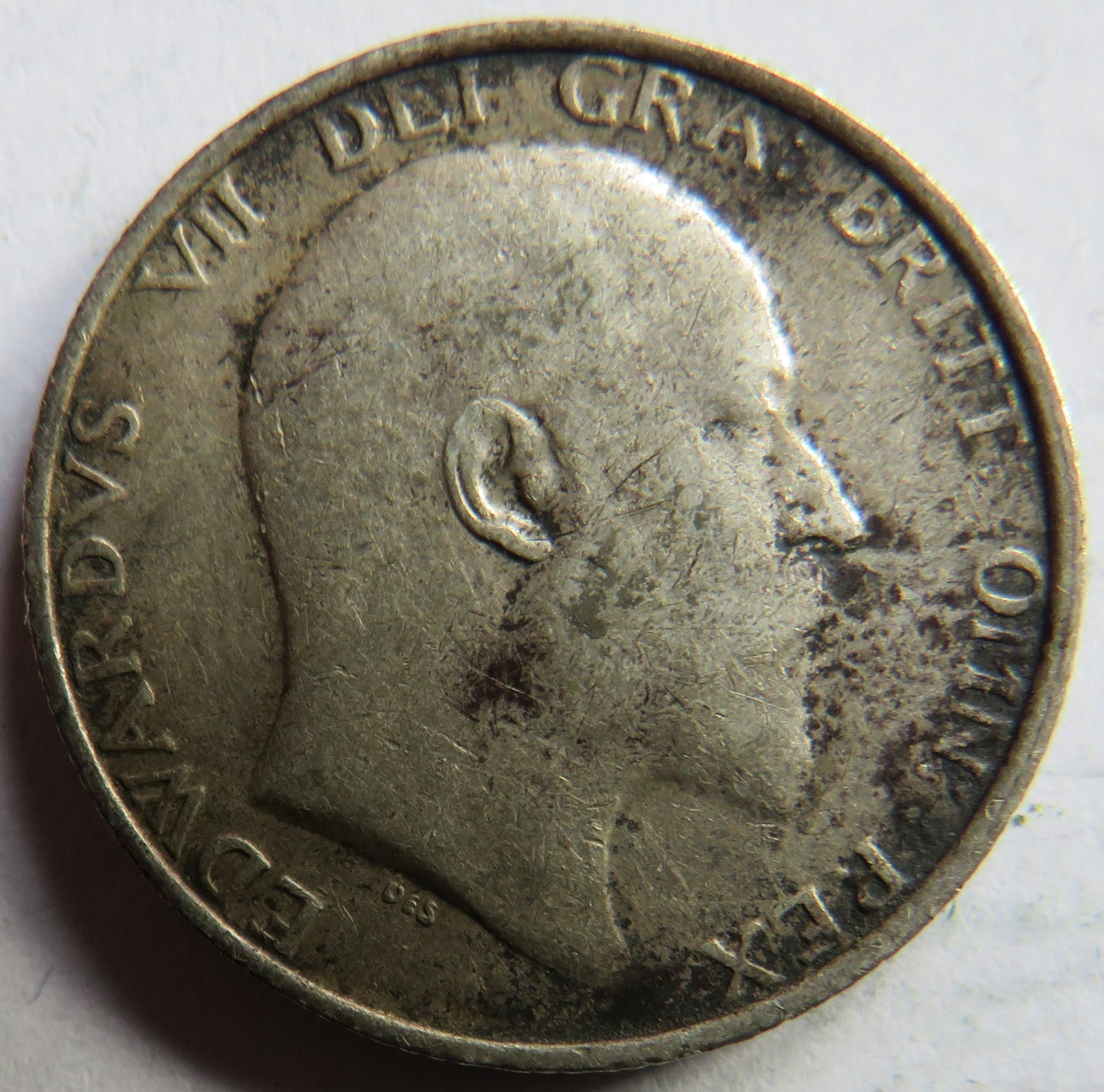 1908 King Edward VII Silver Shilling Coin - Great Britain