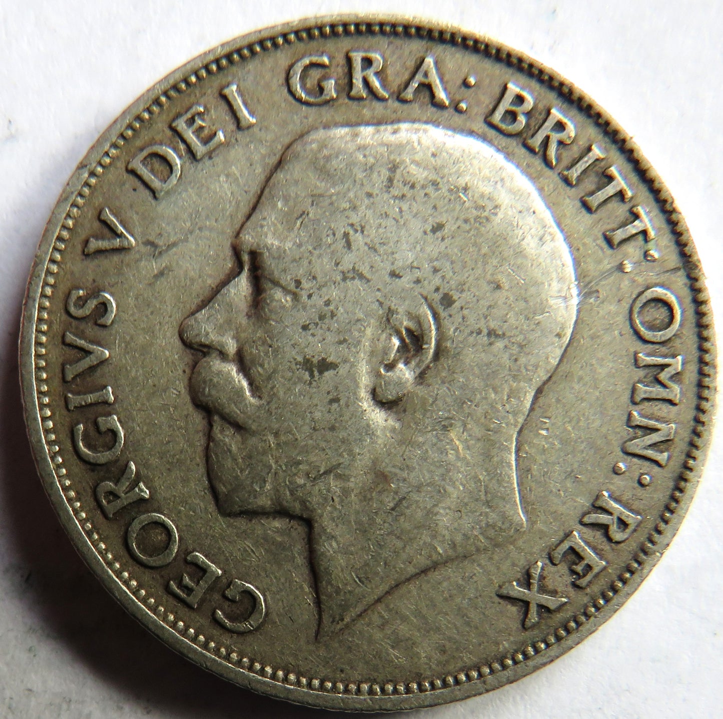 1911 King George V Silver Shilling Coin - Great Britain