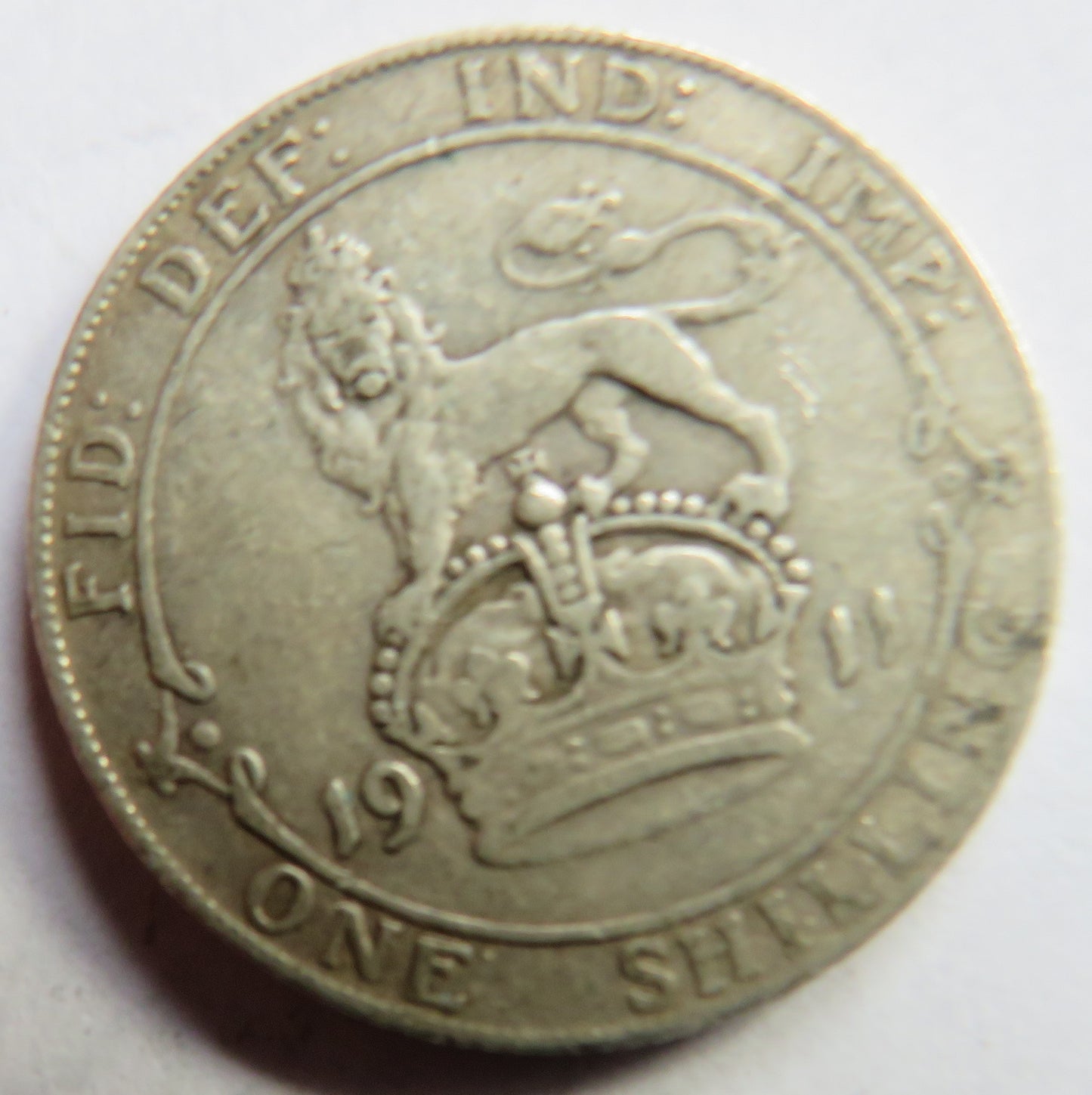 1911 King George V Silver Shilling Coin - Great Britain