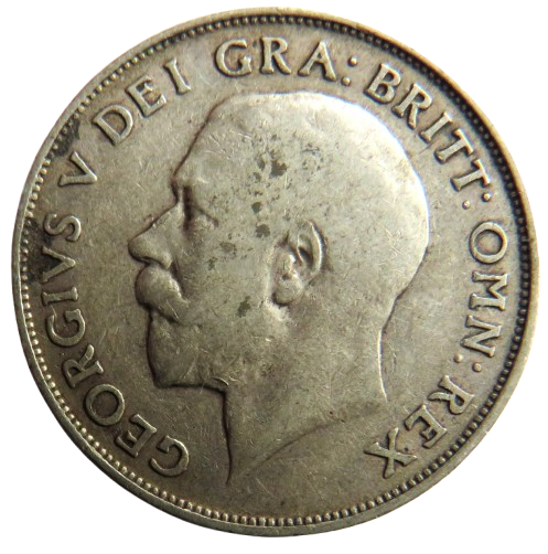 1911 King George V Silver Shilling Coin - Great Britain