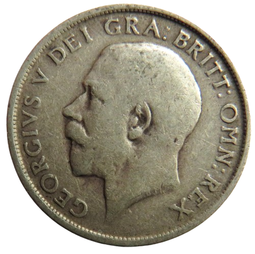 1912 King George V Silver Shilling Coin - Great Britain