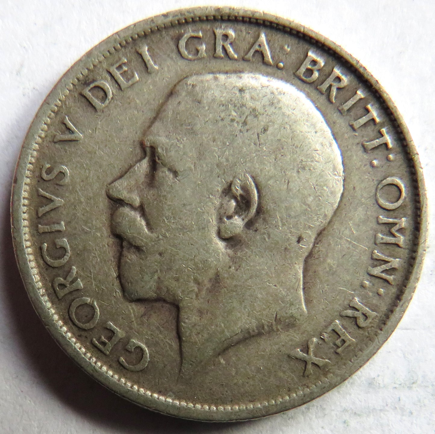 1912 King George V Silver Shilling Coin - Great Britain