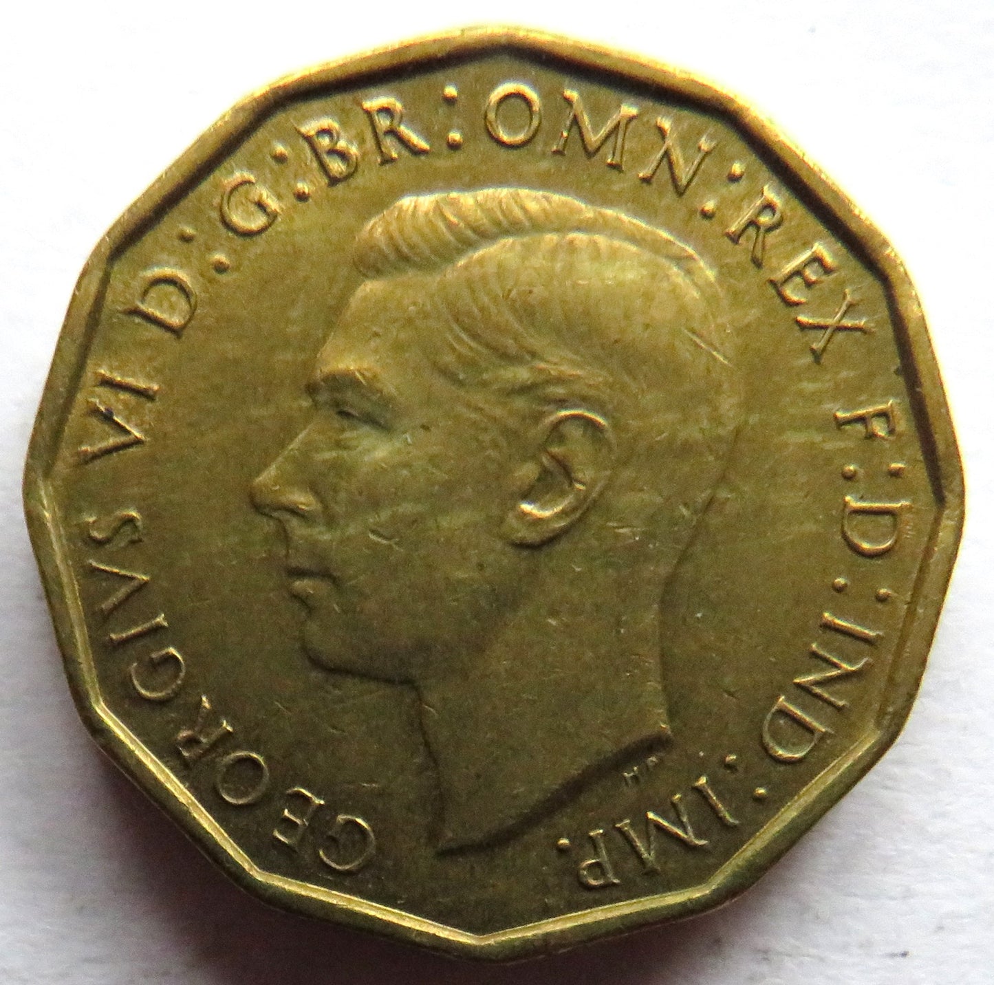 1942 King George VI Brass Threepence Coin In Higher Grade - Great Britain