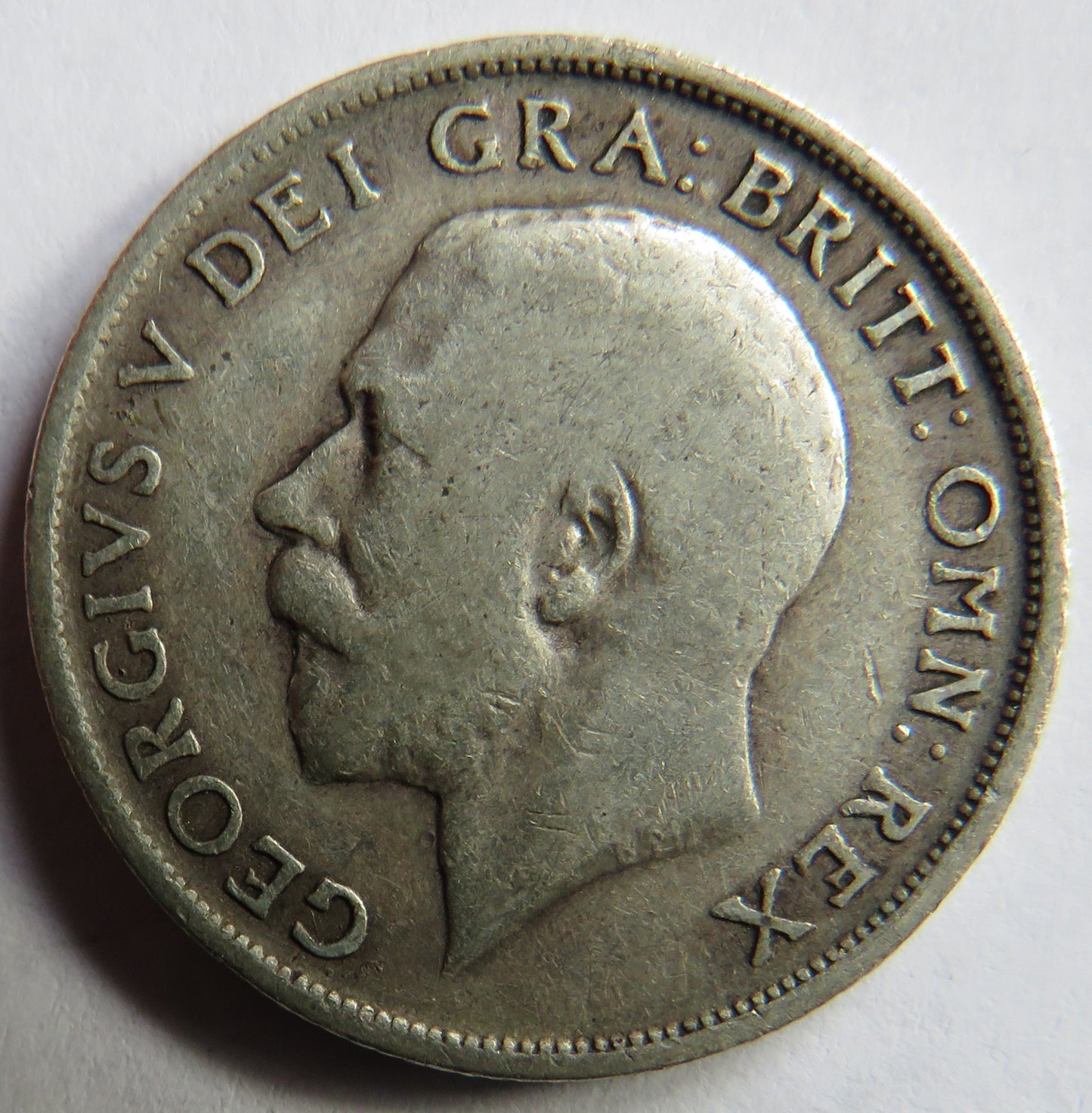 1912 King George V Silver Shilling Coin - Great Britain