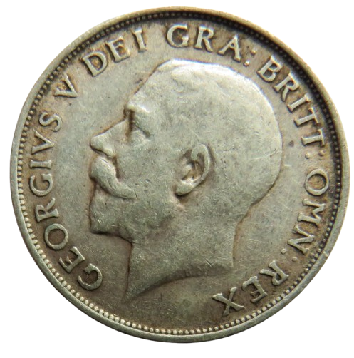 1912 King George V Silver Shilling Coin - Great Britain