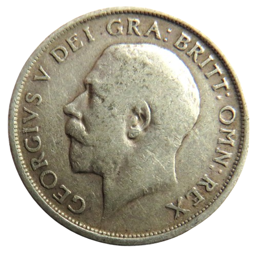 1914 King George V Silver Shilling Coin - Great Britain
