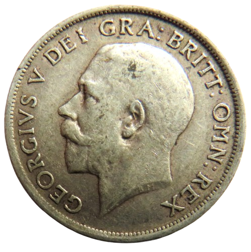 1915 King George V Silver Shilling Coin - Great Britain