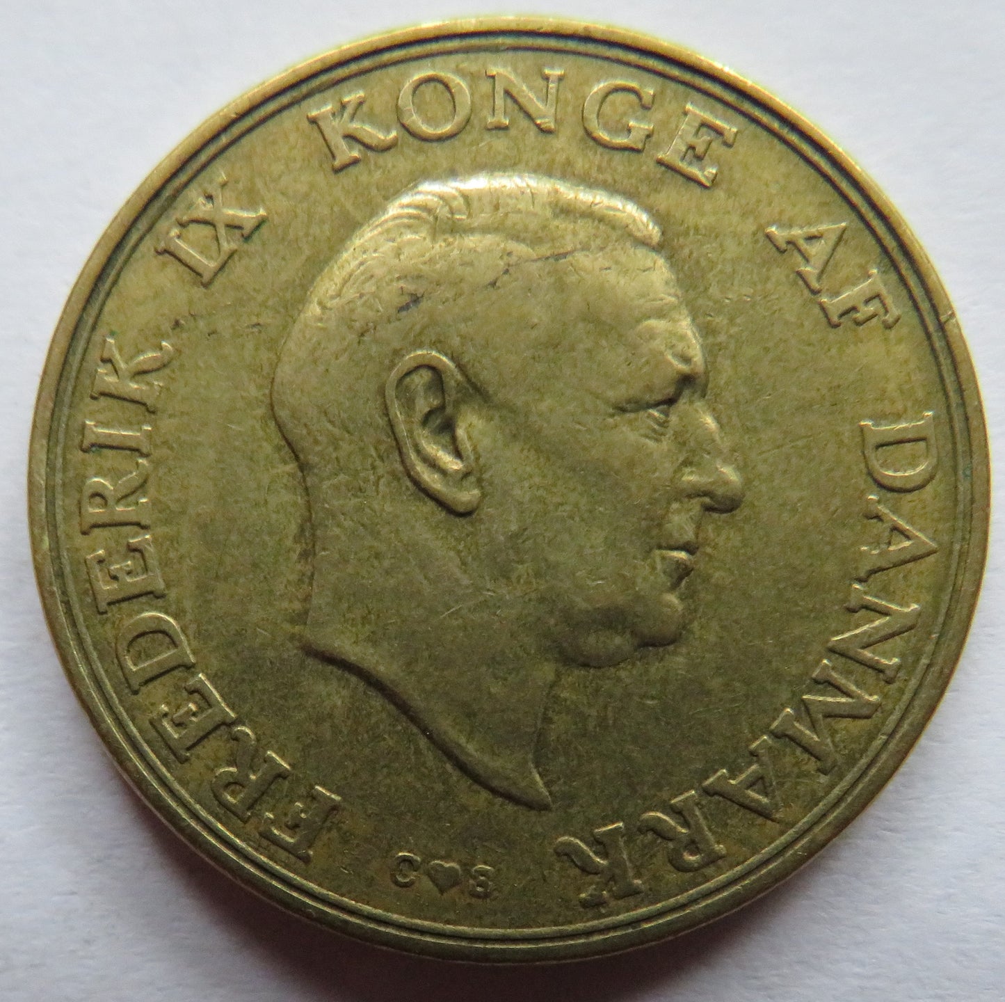 1958 Denmark 2 Kroner Coin