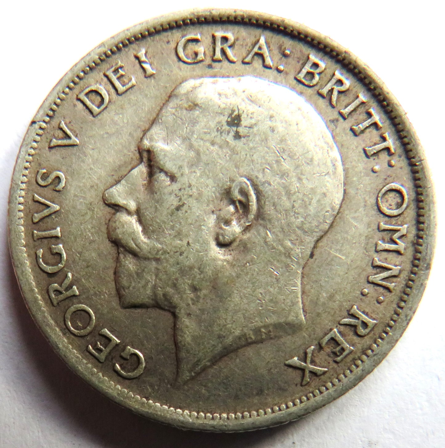 1915 King George V Silver Shilling Coin - Great Britain