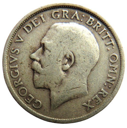 1916 King George V Silver Shilling Coin - Great Britain
