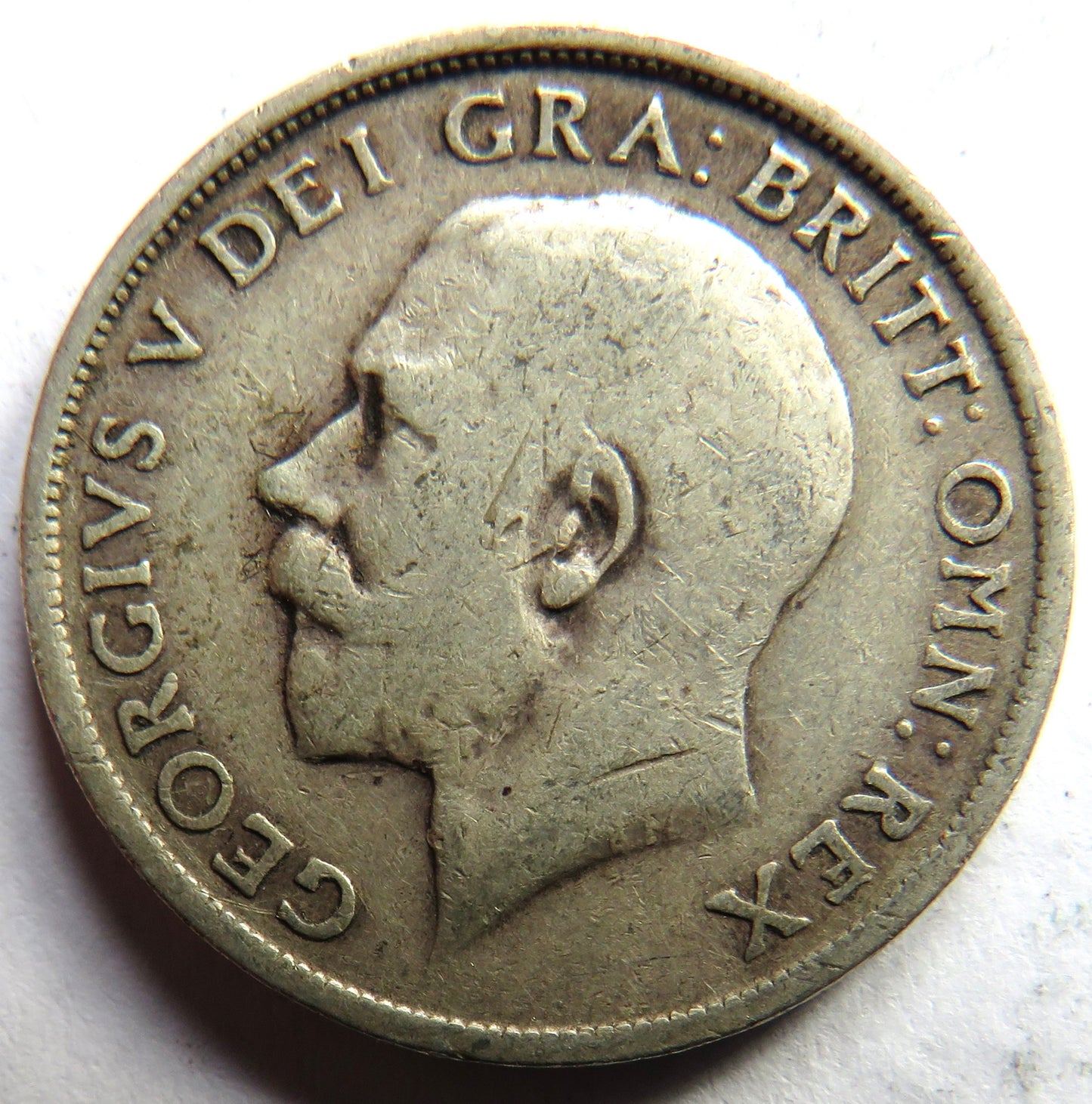 1916 King George V Silver Shilling Coin - Great Britain