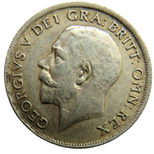 1916 King George V Silver Shilling Coin - Great Britain