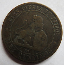 Load image into Gallery viewer, 1870 Spain 10 Centimos Coin
