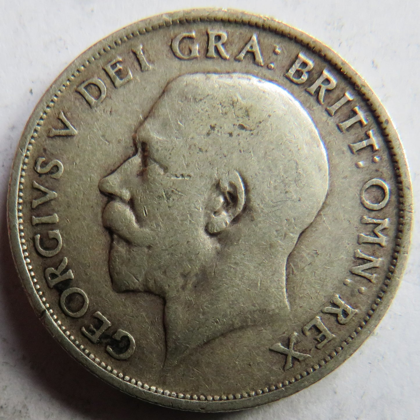 1916 King George V Silver Shilling Coin - Great Britain