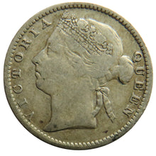 Load image into Gallery viewer, 1893 Queen Victoria Straits Settlements Silver 10 Cents Coin
