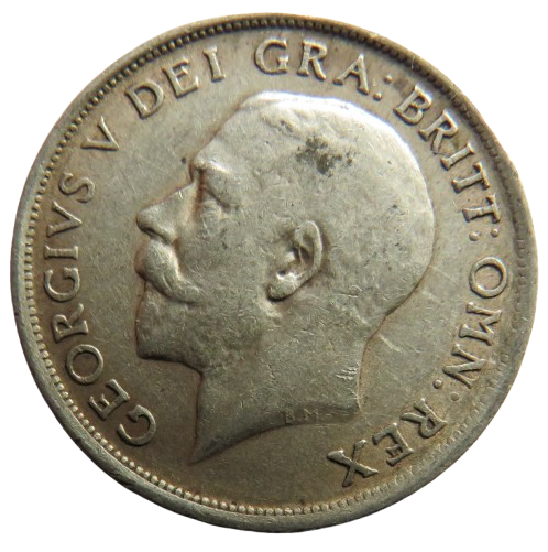 1917 King George V Silver Shilling Coin - Great Britain